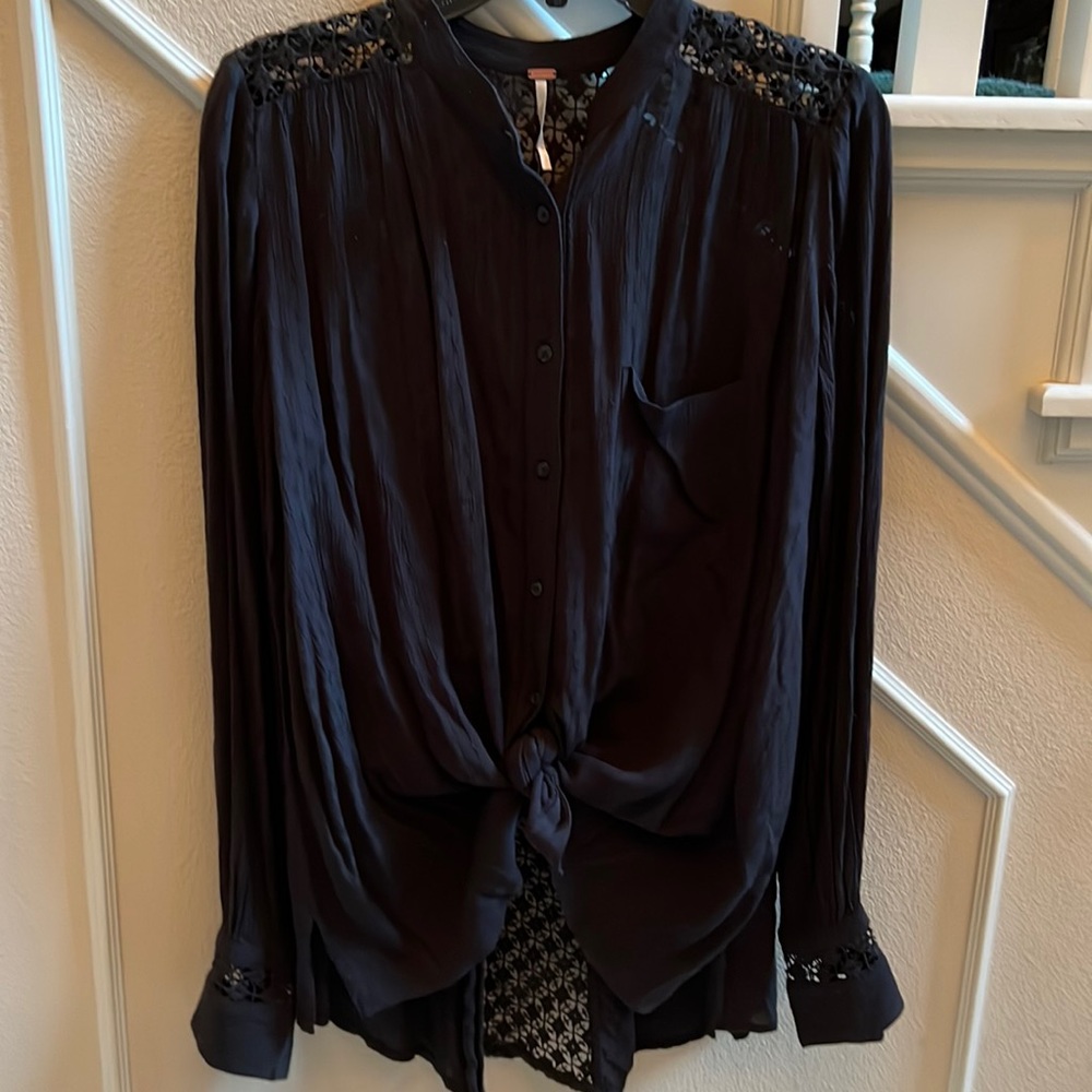 Free people oversized blouse S NWT
